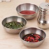 16Pcs Stainless Steel Sauce Dishes Round Seasoning Dishes Sushi Dipping