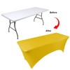BDDC Table Covers for 8 Foot Tables, Spandex Table Covers
