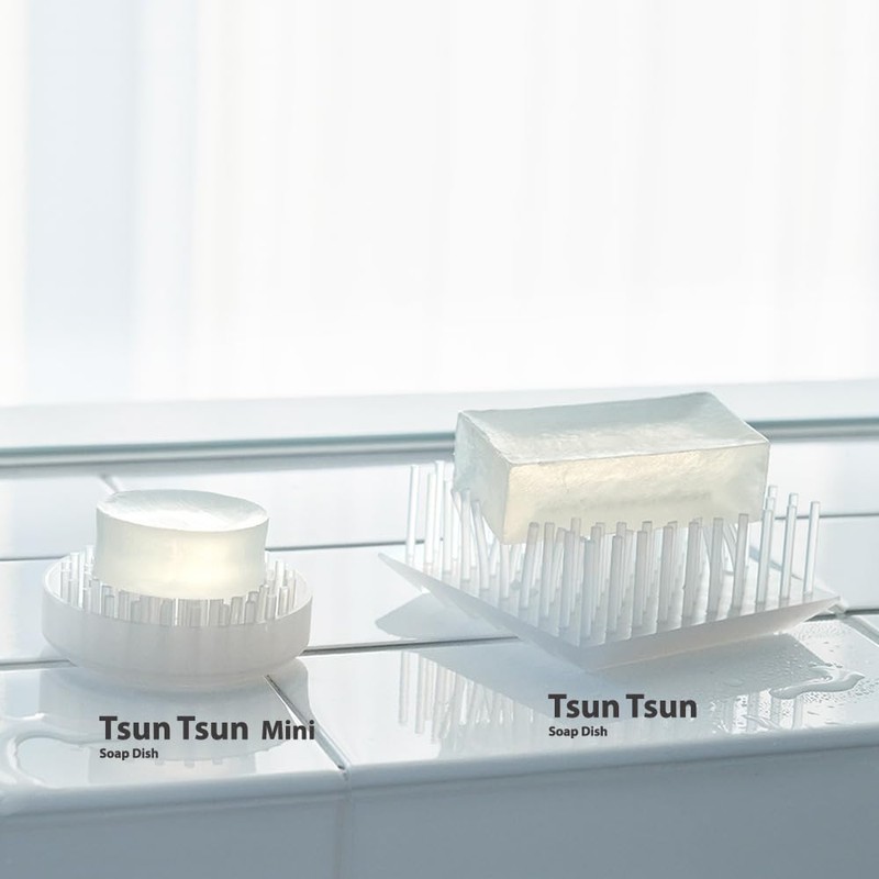 Ash Concept D-085-CL Plus D Soap Dish, Tsun Tsun, Clear,