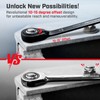 ironcube Reversible Ratcheting Wrench Set: 12-Piece Metric 8-19mm - Tough