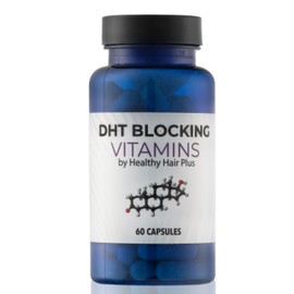 Healthy Hair Plus - DHT Blocker Vitamins Supplement for Men and Women - 60 Tablets - Zinc - Saw Palmetto - Biotin - Folic Acid - Growth Thicker and Healtheir Hair