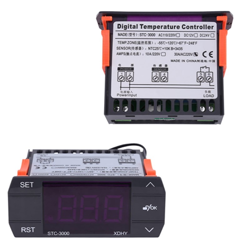 STC-3000 110V-220V Digital Temperaturregler Controlador de Temperatura Digital Táctil Termostato