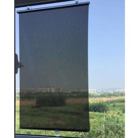 1PCS Temporary Blind Shade with Suction Cups Portable Window Cover Curtain for Balcony Home Decor 49 x 18 inches