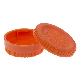 Fotodiox Designer Camera Body & Rear Lens Cap Set Compatible with All Nikon/Nikkor F Cameras & Lenses - Orange