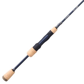 Pflueger 6'6" President XT Spinning Rod, Medium Light Power, 1-Piece Graphite Rod, Light and Sensitive Fishing Rod Ideal for Bass, Walleye, Panfish, Trout and Steelhead