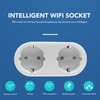 Wifi Smart Plug Wifi Dual Outlets Socket Shunt Double Control