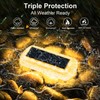 T-SUN Solar Deck Lights Outdoor Waterproof, Deck Lights Solar Powered,