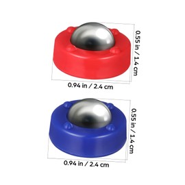 WOONEKY Kid's Mini Curling Stones 16pcs Desktop Shuffleboard Game Balls Rolling Beads Toys Sturdy Easy to Move for Family Fun