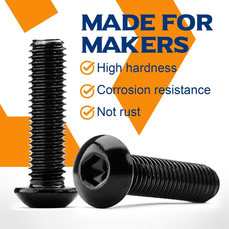 1/4-20 x 1/2 Button Head Socket Cap Screws, Stainless Steel