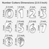 xify’s Alphabet & Number Cookie Cutters, 2.5-3 Inch Assorted Sizes