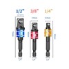 105° Angle Wrench Attachment Adapter 1/4 Inch Drill Hex Shank
