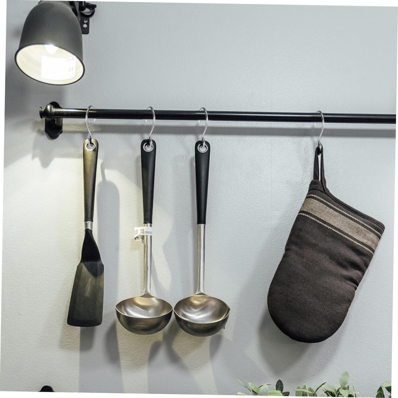 Ciieeo 100Pcs Hooks for Hanging Heavy Duty S Hooks for