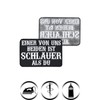 Heavy Metal Patch Funny "Einer von uns ist schlauer als