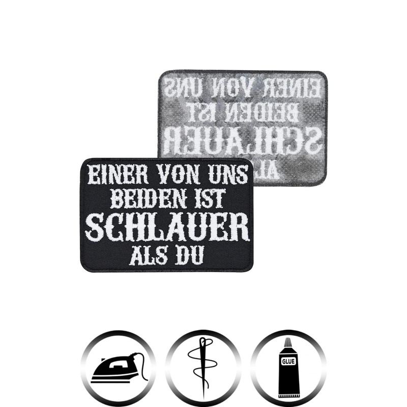 Heavy Metal Patch Funny "Einer von uns ist schlauer als