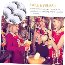 Minkissy 3sets Adjustable Length Curly Natural Eyelashes False Lash Extensions Makeup 5pairs*3