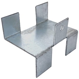 IRONTITE® Pack of 4 Gravel Board Clips, Screw in Fence Panel Clips to Help Keep Your Panels Secure by Screwing to Your Gravel Boards (BZP)