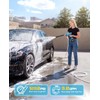 SEESII Cordless Pressure Washer 1250PSI, Portable Power Washer