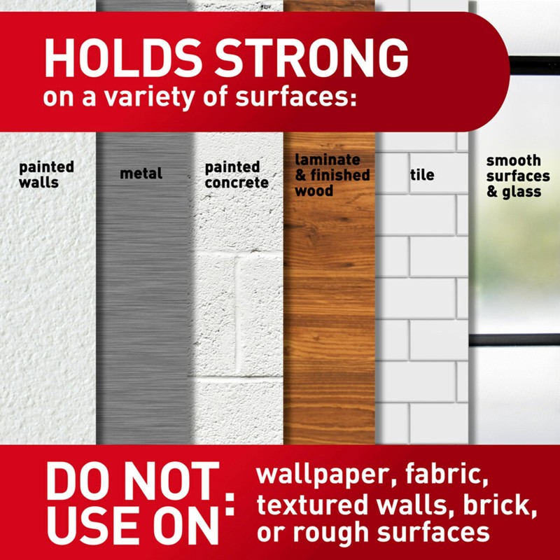 Command 15 lb Bath Water Resistant Large Picture Hanging Strips