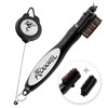 Frogger Frogger BrushPro Golf Club Cleaner with Ergonomic Grip and 2.5 ft. Retractable Cord, Gray - Sturdy Golf Club Brush and Groove Cleaner for Golfers