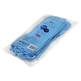 宇都宮製作 作業用手袋 シンガーニトリル薄手手袋 パウダーフリー ブルー 10双入 M