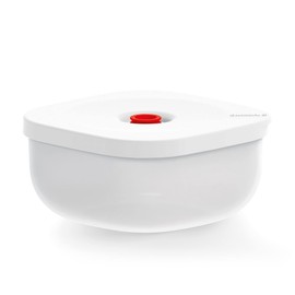 Guzzini - Kitchen Active Design, Save It Vacuum Container Flat (L) - White, 19.7 x 19.7 x 9.7 cm | 1900 cc - 11850211