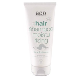 eco cosmetics Care Shampoo - Damaged Hair & Damaged Hair, Repairs with Organic Olive Leaf & Organic Mallow, Natural Hair Care for Healthy Hair, Vegan, 1 x 200 ml