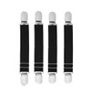4PCS/ 2Pairs Adjustable Elastic Garter Belts Multifuction Non-Slip Stocking Clip