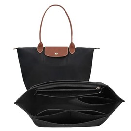 Organizador de bolsos para longchamp le pliage, Bolso de Mano de Fieltro para Mujer, Organizador de Bolsos, con 7 Compartimentos, Bolsa de Almacenamie