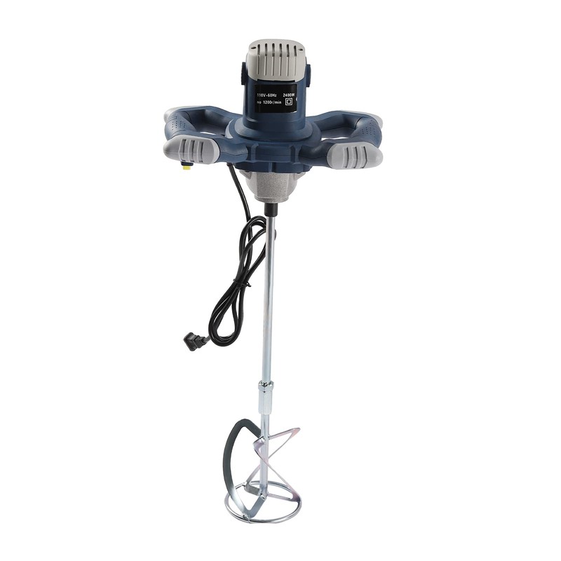 BIXIBIN Cement Mixer, 2400W Drywall Mortar Mixer with 6 Adjustable