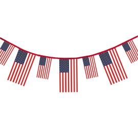 Boglot 20FT American Flag Banner Streamer  Pennant Bunting USA 4th of July Decoration