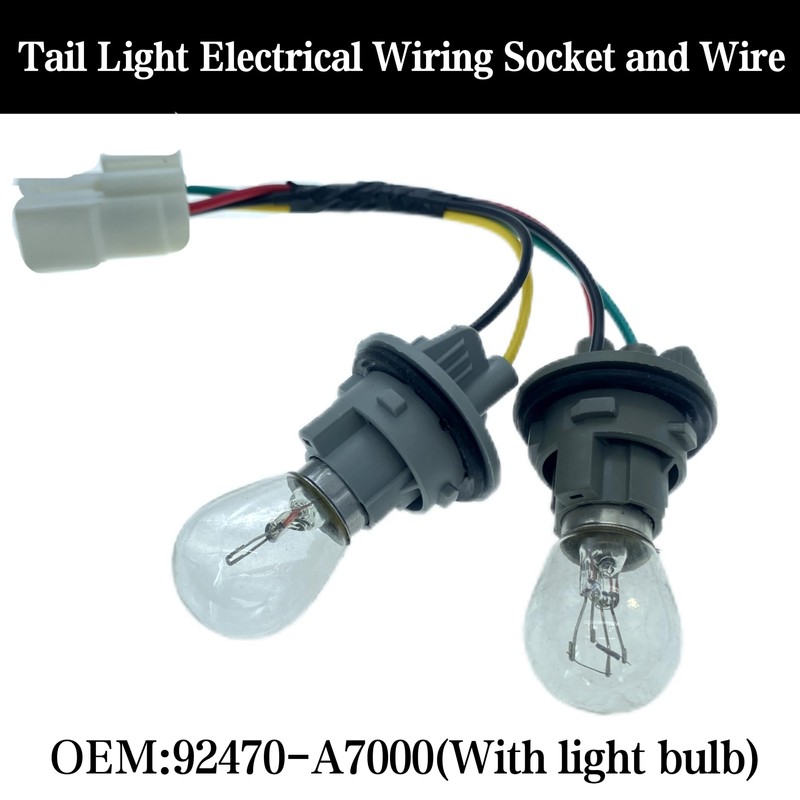 PMFCA Tail Light Bulb Socket and Wire Harness for Kia