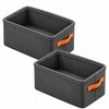 Foldable Clothes Storage Organizer Box with Handles – Non-Woven Fabric