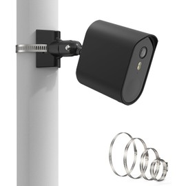 Pole Mount with Silicone Cover for AOSU Security Cameras Wireless Outdoor (Wireless Cam Pro/Max), No Drilling Required, Black