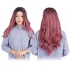Women's Wig Long Pink Wavy Synthetic Hair Heat Resistant Cosplay