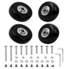 Replacement Wheels for Luggage 45mm x 18mm Set of 4