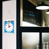 BAZIC Open Sign 7.5"x9", Clock Will Return Will be Back,