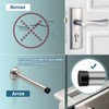Door Stop, 5 Inch Long Door Stoppers, Stainless Steel, Wall