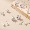 Senteria 925 Sterling Silver Stud Earrings Set Hypoallergenic Small Stud