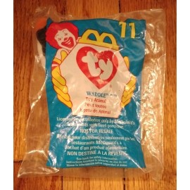 Ty Vintage 1998 McDonalds Happy Meal Toy Ty Beanie Baby WADDLE the PENGUIN #11 NIP