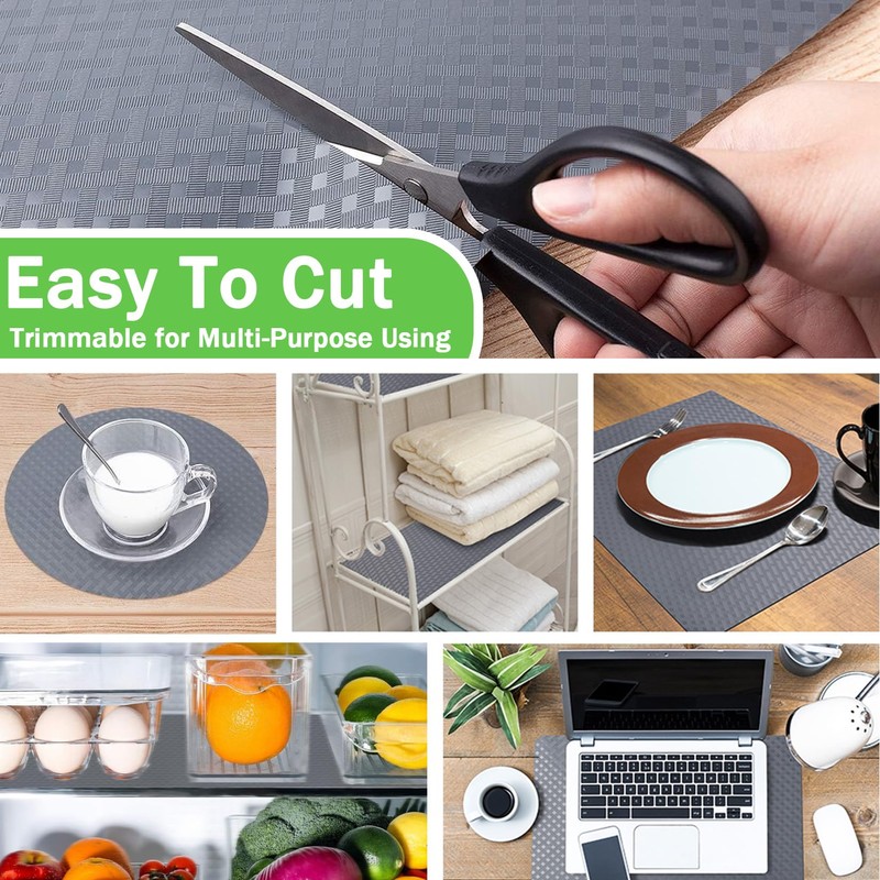 Shelf Liner Drawer Liners Kitchen Refrigerator Mats for Pantry Cabinet