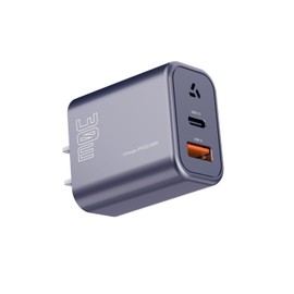 Japanese Company PD3.0 Rapid Charger, USB-A, USB-C 2-in-1, 30W, PD, QC4.0, PPS, GaN II, USB Charger, Simultaneous Charging, Small, Lightweight, USB, Type-C Type, High Speed Charging, AC Adapter,