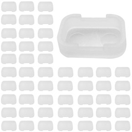 GINTOOYUN 50 PCS VGA Port Cover Anti Dust Cap,Port Plug Protector for RS232 DB15 DB9 Male Port 17mm x 9mm,White