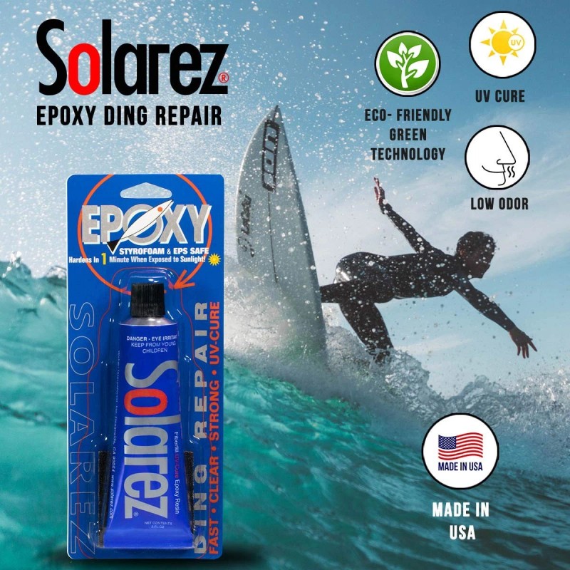 SOLAREZ UV Cure Epoxy Ding Repair Resin - SUP Paddle-Board