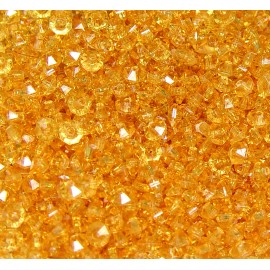 JOLLY STORE Crafts® Sun Gold 6mm Rondelle faceted spacer beads 1000pc made in USA
