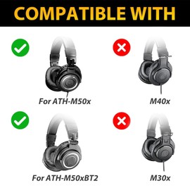 M50X Headband Beam Buckle Side Covers Repair Parts, One Side Clip Replacement Hinge Clamps Accessories for Audio-Technica ATH-M50x, ATH-M50xBT2 Headphones