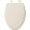 Bemis 1500EC-162 is an Elongated Molded Wood Toilet Seat Closed