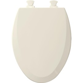 Bemis 1500EC-162 is an Elongated Molded Wood Toilet Seat Closed Front - with Cover with a Silver Finish