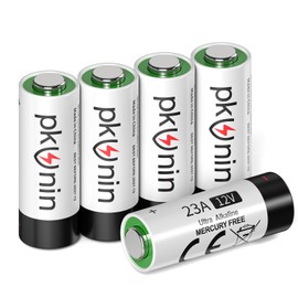 PKUNIN 23A 12 Volt Battery Alkaline Ceiling Fan Remotes Batteries, Garage Door Openers Battery 5 Pack
