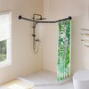 Diamond Shaped Shower Curtain Rod, Adjustable [Both Sides: 22.5" -