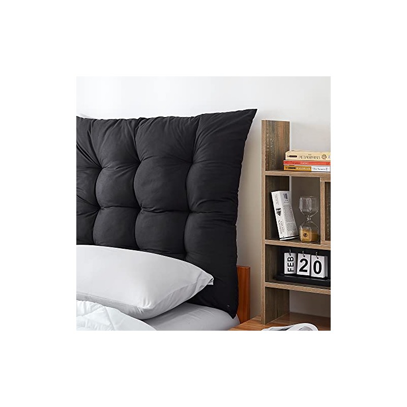 DormCo Rainha - Puffy Tufted College Headboard - Black